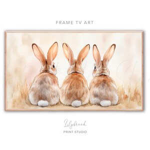 Bunny Frame TV Art | Easter Art for Tv | Spring Frame TV Art | Digital Download | Easter Art for Samsung Frame TV Art
