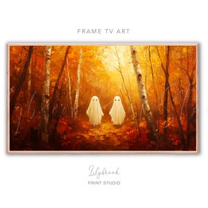 Samsung FRAME TV Ghost Rahmen TV Kunst Halloween, Gespenster, Herbst Gruselige Malerei Kunst Download