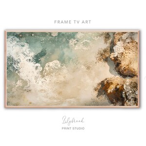 Beach Frame TV Art Seascape Painting Frame TV Art, Beach tv art, Digital Download, Beach Art for Samsung Frame TV, Coastal Art for tv