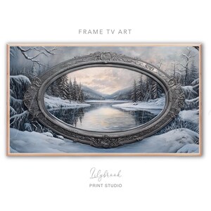 Samsung Frame tv art Winter tv art, Frame TV Art, Digital Download Winter Painting for Samsung Frame TV