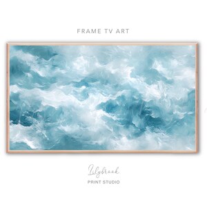 FRAME TV art Samsung Frame tv art, Ocean waves painting frame tv artwork, Summer frame tv art, Instant download