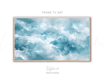 Ocean Waves Painting for Samsung Frame TV (Digital Download)