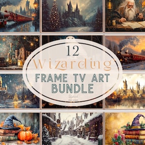 Wizarding School Frame TV Art: Magical Digital Download