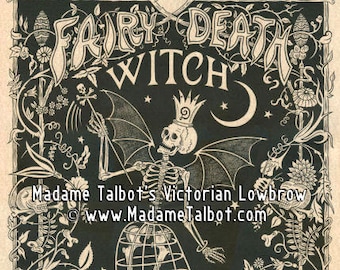 The Fairy Death Witch Poster hand drawn pen-and-ink print by Madame Talbot