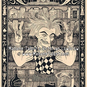 Sweeney Todd Demon Barber of Fleet Street Victorian Lowbrow Poster