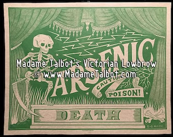 Madame Talbot's Victorian Lowbrow Arsenic Poison Label Poster