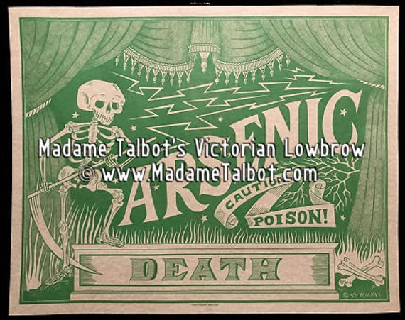 Madame Talbot's Victorian Lowbrow Arsenic Poison Label Poster - Etsy