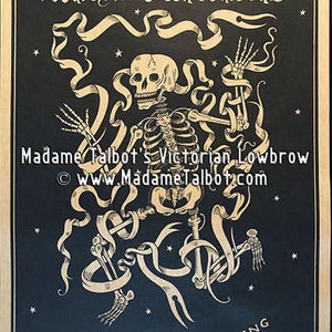 Danse Macabre like no one is Watching Poster by Madame Talbot Skeleton Dance