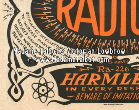 Liquid Sunshine Radium Poster Hand Illustrated and Designed by