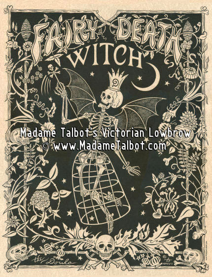 The Fairy Death Witch Poster Hand Drawn Pen-and-ink Print by