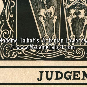 The Judgement Tarot Poster Hand Illustrated in Pen and Ink by Madame Talbot image 4