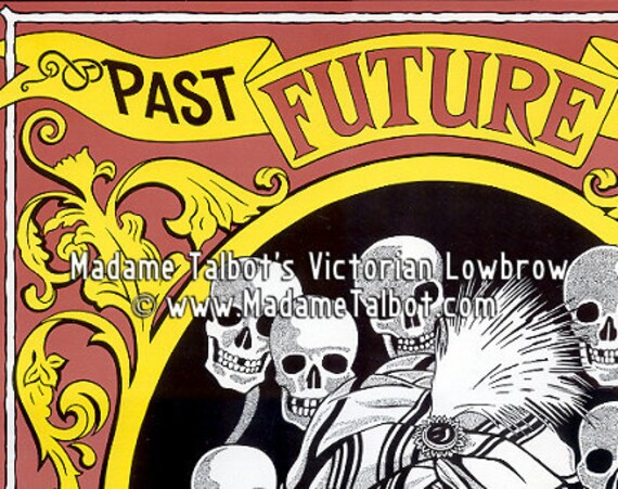 Fortune Teller Skulls Poster Madame Talbot's Victorian Lowbrow - Etsy