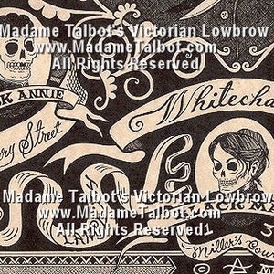 Madame Talbot's Victorian Lowbrow Victorian London Jack the Ripper Skull Devil Poster image 3