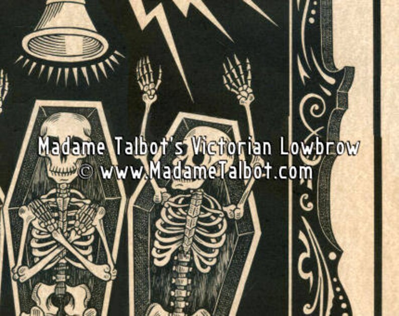 The Judgement Tarot Poster Hand Illustrated in Pen and Ink by Madame Talbot image 3