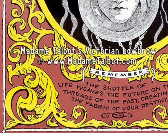 Fortune Teller Skulls Poster Madame Talbot's Victorian Lowbrow - Etsy