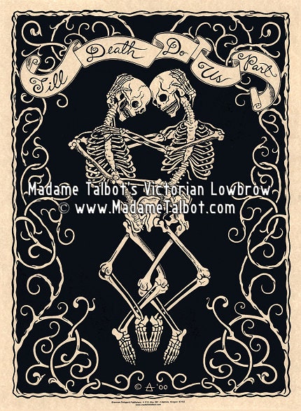 Madame Talbot's Victorian Lowbrow Till Death Do Us Part Skeleton