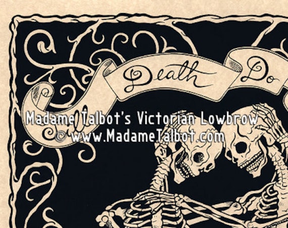 Madame Talbot's Victorian Lowbrow Till Death Do Us Part Skeleton