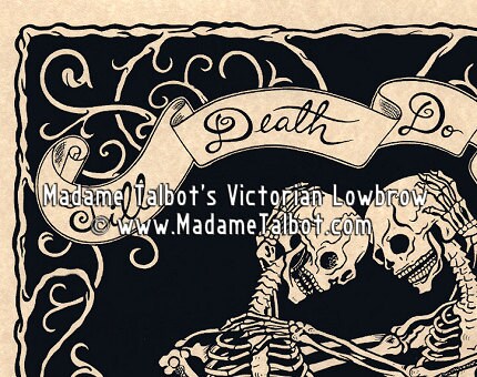 Madame Talbot's Victorian Lowbrow Till Death Do Us Part Skeleton