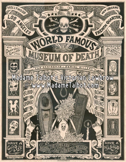 Madame Talbot's Victorian Lowbrow Museum of Death Poster - Etsy