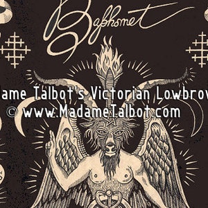 Madame Talbot's Aleister Crowley Baphomet Victorian Lowbrow Occult Magick OTO Poster image 3