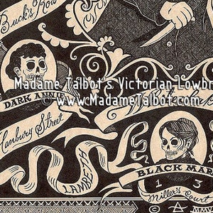 Madame Talbot's Victorian Lowbrow Victorian London Jack the Ripper Skull Devil Poster image 4