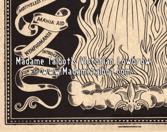 Cannabis Indica Poster by Madame Talbot - Etsy