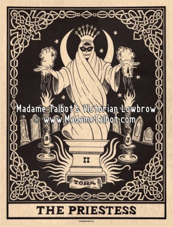Cartel del tarot la sacerdotisa de Madame Talbot - Etsy México