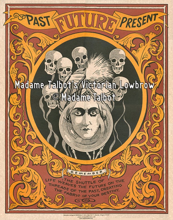 Fortune Teller Poster Madame Talbot's Victorian Lowbrow Great