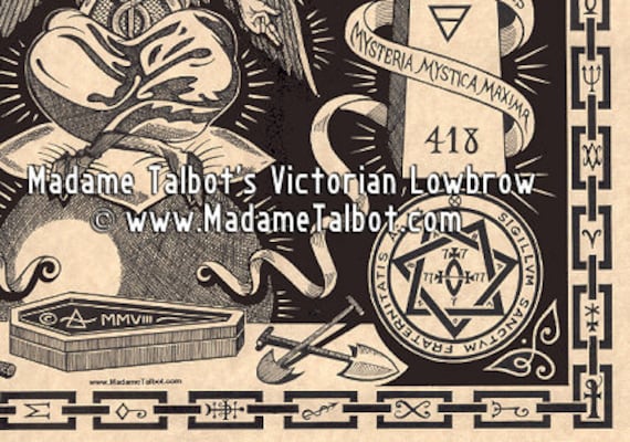 Madame Talbot's Aleister Crowley Baphomet Victorian Lowbrow Occult