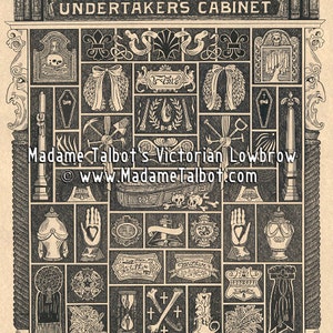 Undertaker affiche armoire Trader lamentable Curio croque-mort affiche Lowbrow victorien