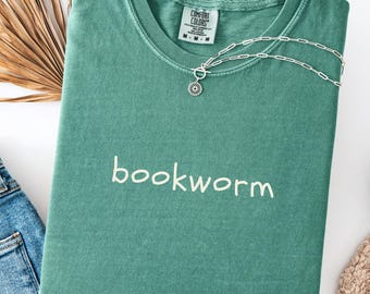 Bookworm Comfort Colors T-Shirt: Book Lover Gift