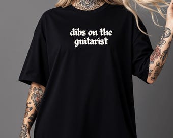 Comfort Colors Guitarist T-Shirt: Heavy Metal Music Concert Tee