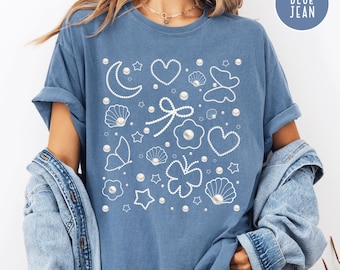 Comfort Colors Seashells T-Shirt: Summer Beach Vibes