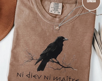 Comfort Colors Ni Dieu Ni Maître T-shirt: anti-autoritair weerstandsshirt