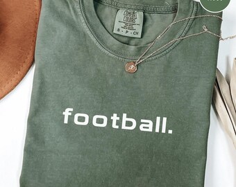 Komfortfarben Fussball Mom Shirt: Entspanntes Grafik T-Shirt