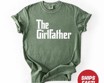 Comfort Colors® Mädchen Vater T-Shirt, lustiges Vatertagshemd, neuer Vatertagsgeschenk, Vatertagsgeschenk, bestes Vatertagsgeschenk, Mädchenvatergeschenk, Vater der Mädchen T-Shirt