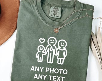 Comfort Colors Custom Photo T-Shirt: Personalized Family Tee