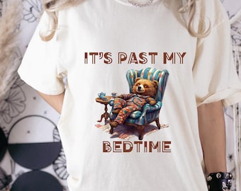 Comfort Colors It's Past My Bedtime Bear T-shirt