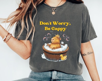 Comfort Colors Capybara T-Shirt: Funny Animal Lover Tee