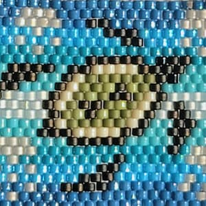 Sea Turtles Odd Count Peyote Bracelet Pattern