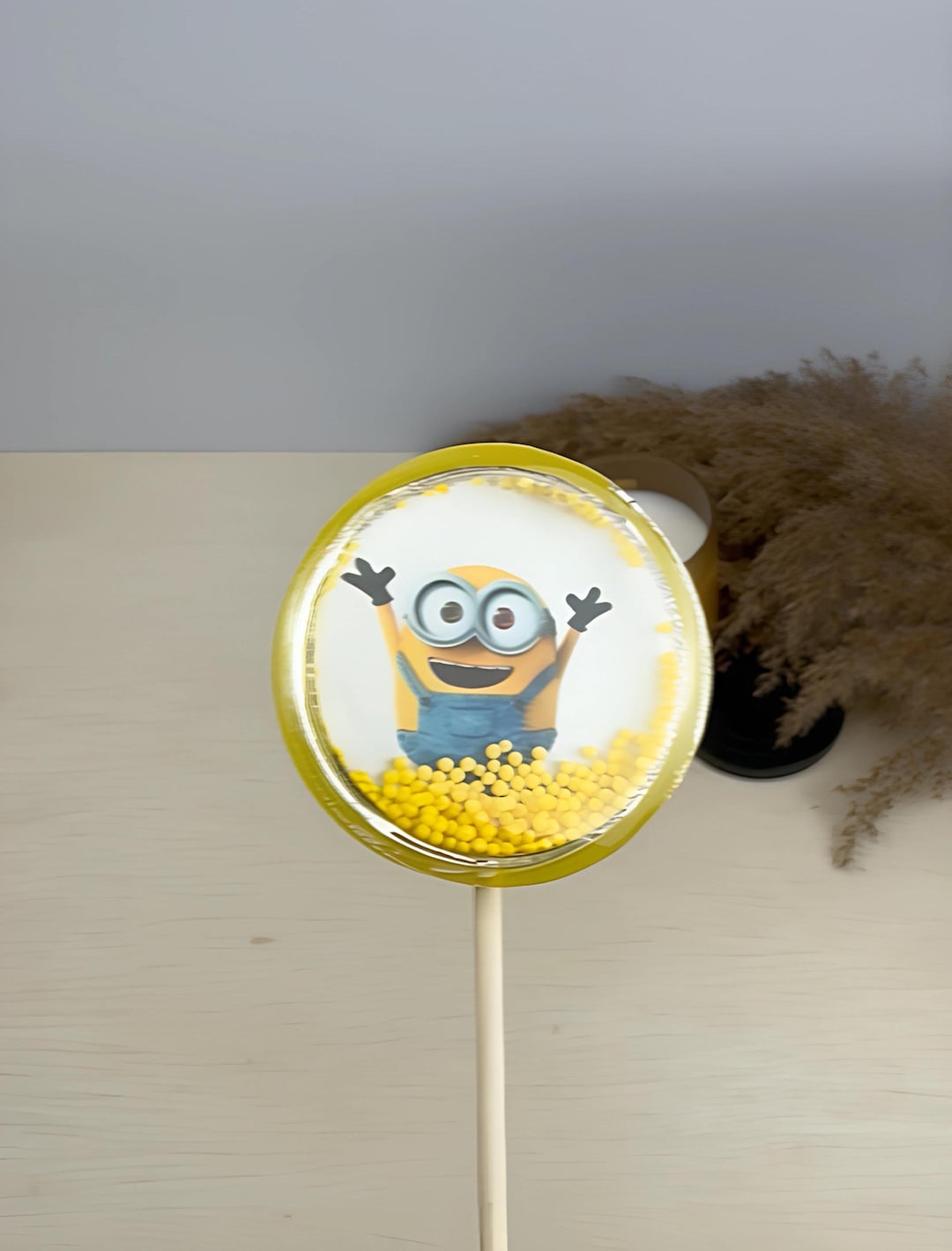 Minion Rattle Minion Party Lollipops – Despicable Me Birthday Favors With Custom ...