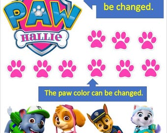 Paw Patrol Edible Images – A4 Sheet, Custom Character Sizes – Wafer or Sugar Paper for Cakes, Cupcakes, Cookies