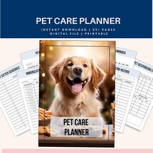Pet Parent's Ultimate Companion- Comprehensive Care Planner & Organizer
