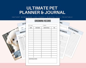 Pet Parent's Ultimate Companion-Comprehensive Care Planner & Organizer