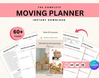 Simplify Your Move: Comprehensive Moving Planner to keep you Organized for a Seamless Move