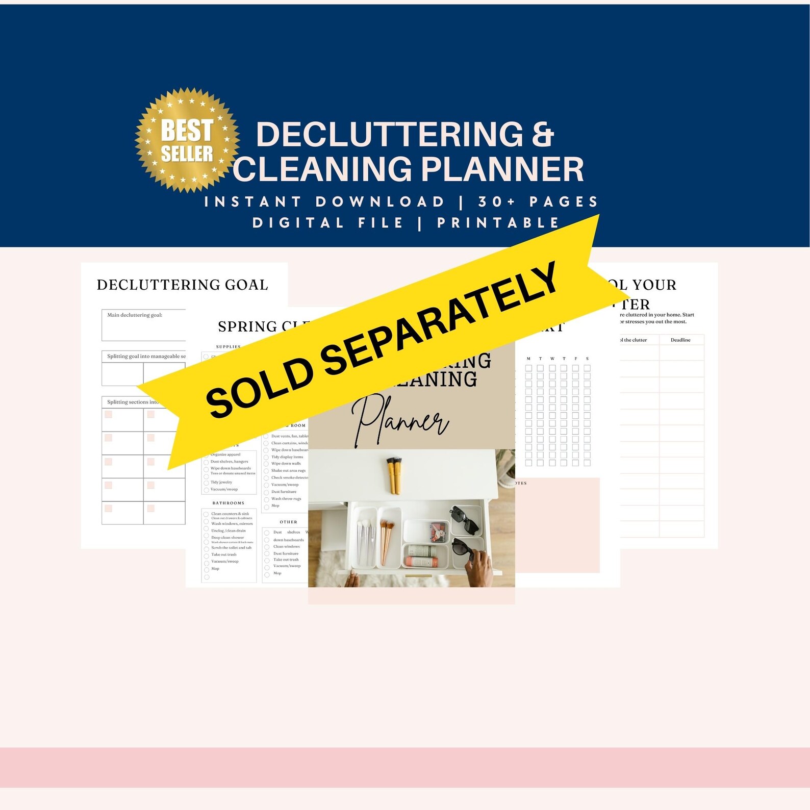 Stay Organized With Our Room-by-room Cleaning Checklists - Instant PDF ...