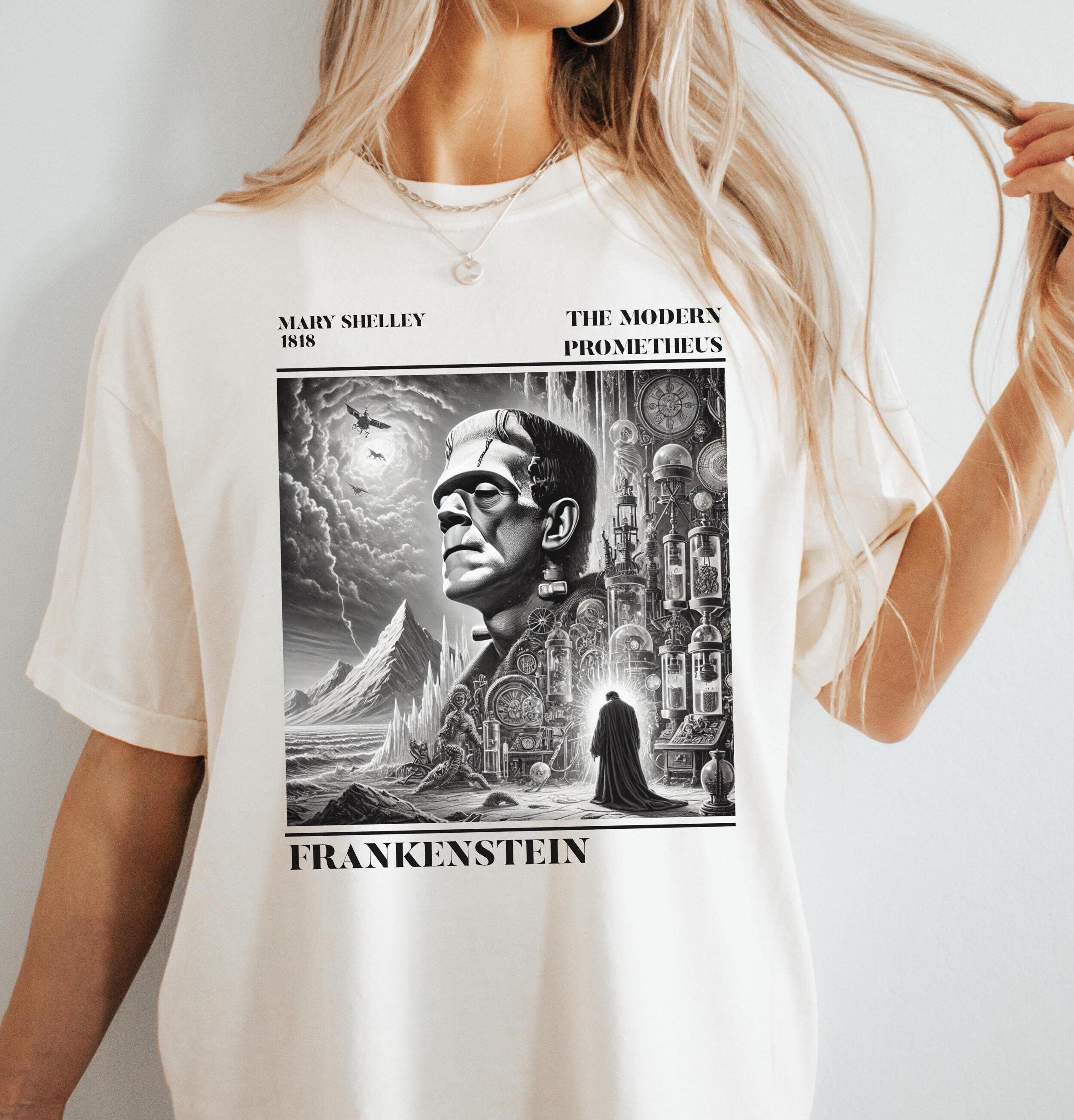 Unisex T-Shirts [Out of Print] Mary Wollstonecraft Shelley / Frankenstein Tee (Heavy l) Frankenstein T-shirt - Choice of Shapes/Styles – The
