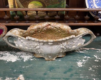 French Antique Jardiniere Cast Iron Planter number 185