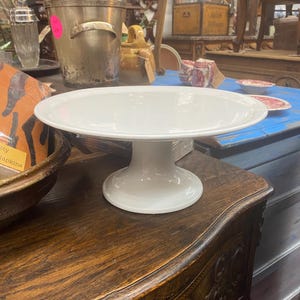 One French Unmarked Ironstone Cake stand Pastry Stand #153