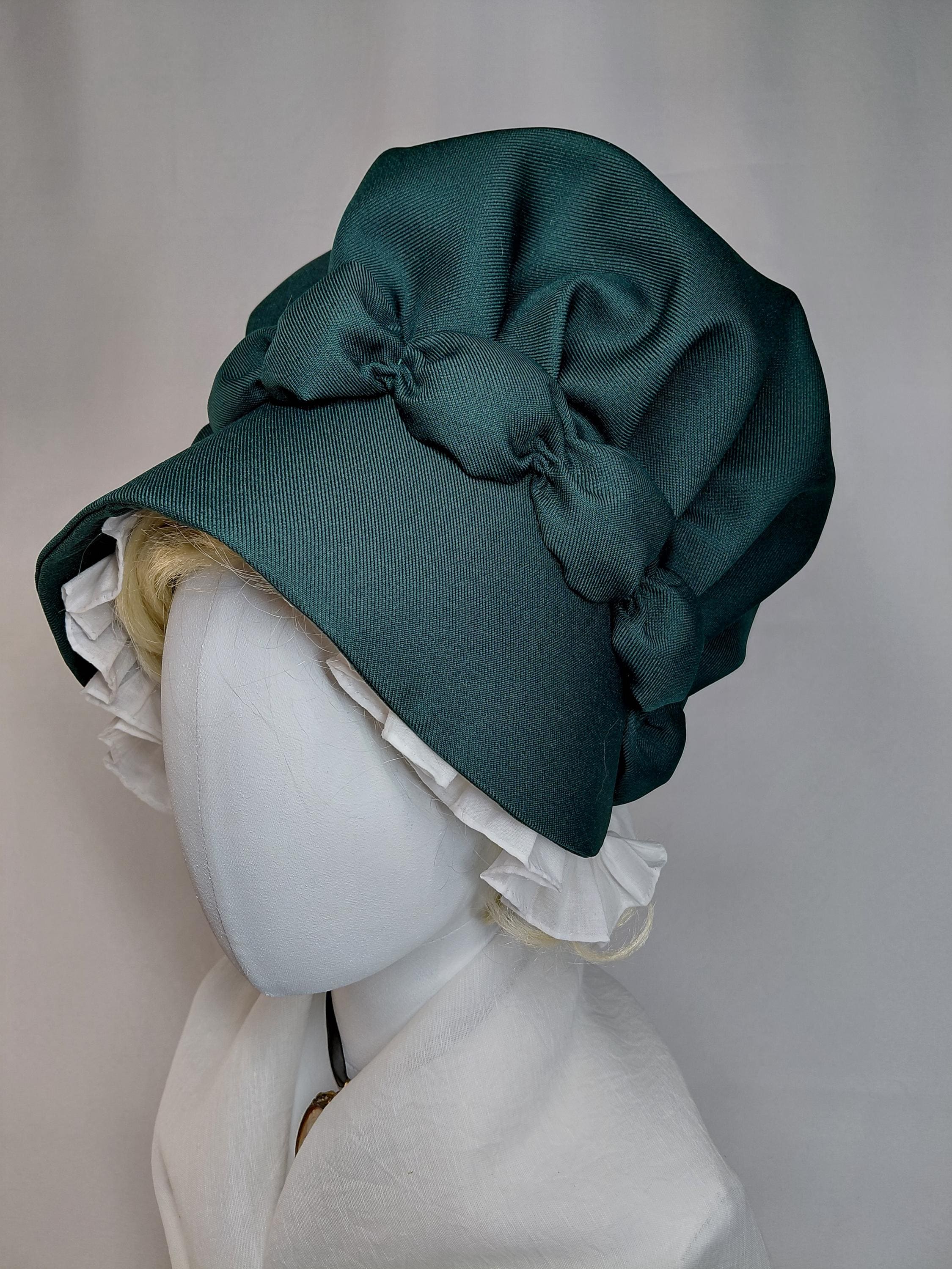 Smithfield Market Bonnet 18th Century Hunter Green - Etsy